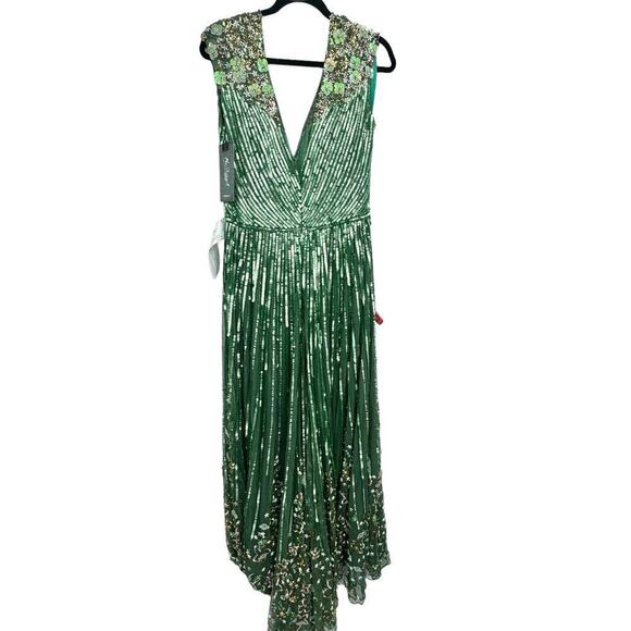 Mac Duggal 5223 Sequins & Floral Embellished Sleeveless Evening Gown Size 16 NWT - Picture 6 of 10